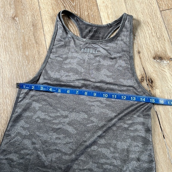 NoBull Gray Camo Racerback Lightweight Textured Tank - Picture 9 of 10